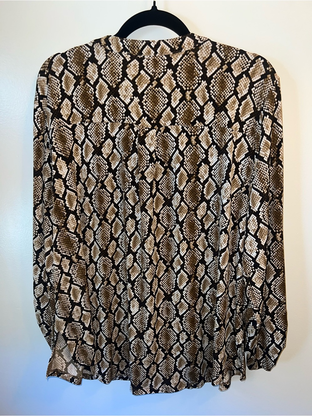 Michael Kors Snake Print V-Neck Tunic - Brown & Black - Picture 2 of 3